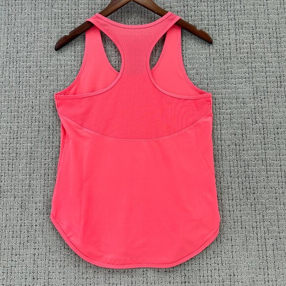 Calme By Johnny Was Tank Top Womens Size S Coral Sleeveless Racerback Mesh - Picture 2 of 7
